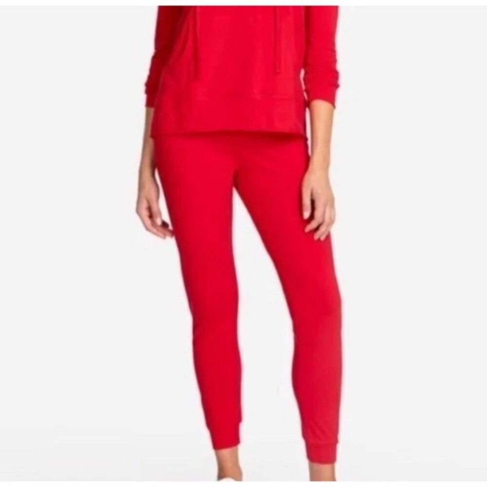 Johnny Was Los Angeles Solid Red Everyday Jogger Pants Size S NWT